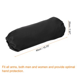 HARFINGTON 3 Set Welding Sleeves Flame Retardant Cotton Welding Work Sleeves Fit Men and Women Heat Flame Resistant Arm Protection Gardening Sleeve for Welding Machining Metal Handling, Black