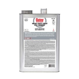 Oatey 31118 Gallon PVC Heavy Duty Gray Cement with Wide Mouth
