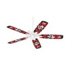 Emo Skull Bones - Ceiling Fan Skin Kit fits most