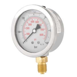 Dial Gauge Hydraulic 400 Bar Pressure Gauge 600 Bar Hydraulic Water Pressure Gauge Meter Measuring Tool