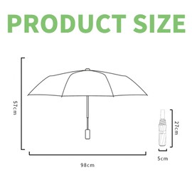 Quorlis Children's Reflective Umbrella from 7 Years - Windproof Pocket Umbrella Children's Umbrella Compact & Lightweight, Colourful Umbrella with Safety Functions, Round Tips, Diameter 98 cm