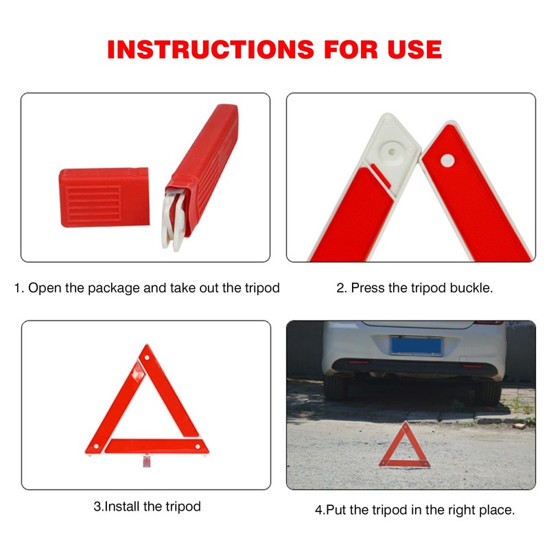 MaNeaz Warning Triangle Car Warning Triangle Car Packaged Foldable Car