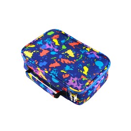 EDATOFLY 72 Slots Pencil Case, Large Capacity Zip Pencil Case, Stationary Case, Coloured Pencils Holder Case, Pencil Case with Inner Pocket, Blue (sea blue), Modern