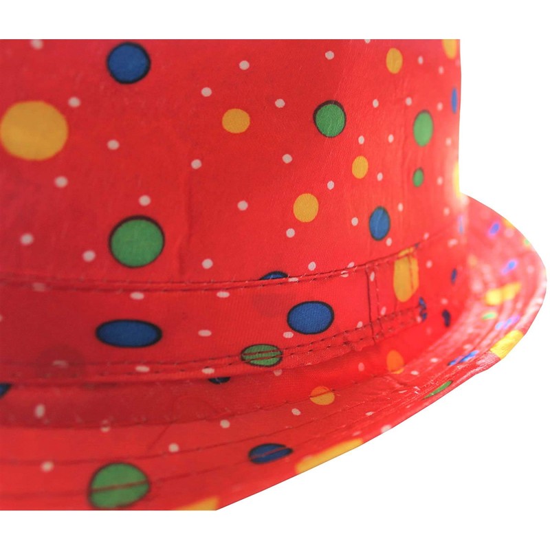 KarnevalsTeufel Trilby Party Hat Disco Hat Summer Hat Red with