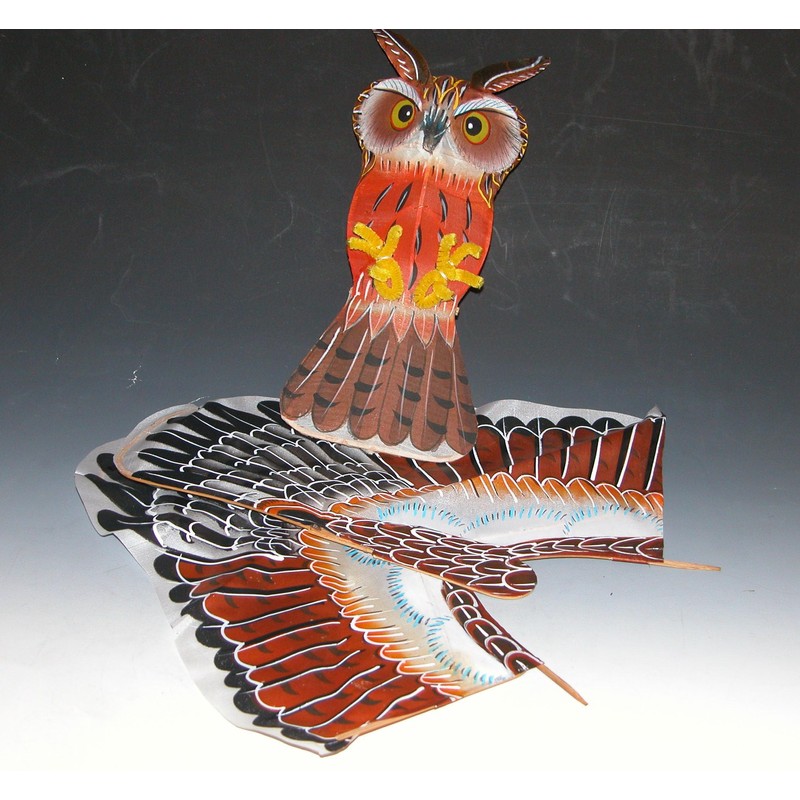 3D Mini Silk Owl Kites for Wall Decor