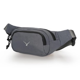 Bumbag Waist Bag Waterproof Running Waist Fanny Pack for Men Women Adjustable Belt Waist Packs for Outdoors, Sport, Hiking, Travel Grey