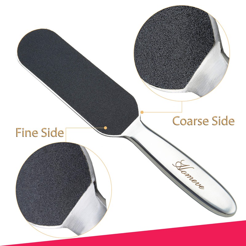 Professional Pedicure Foot File - Reusable Stainless Steel Cracked Skin