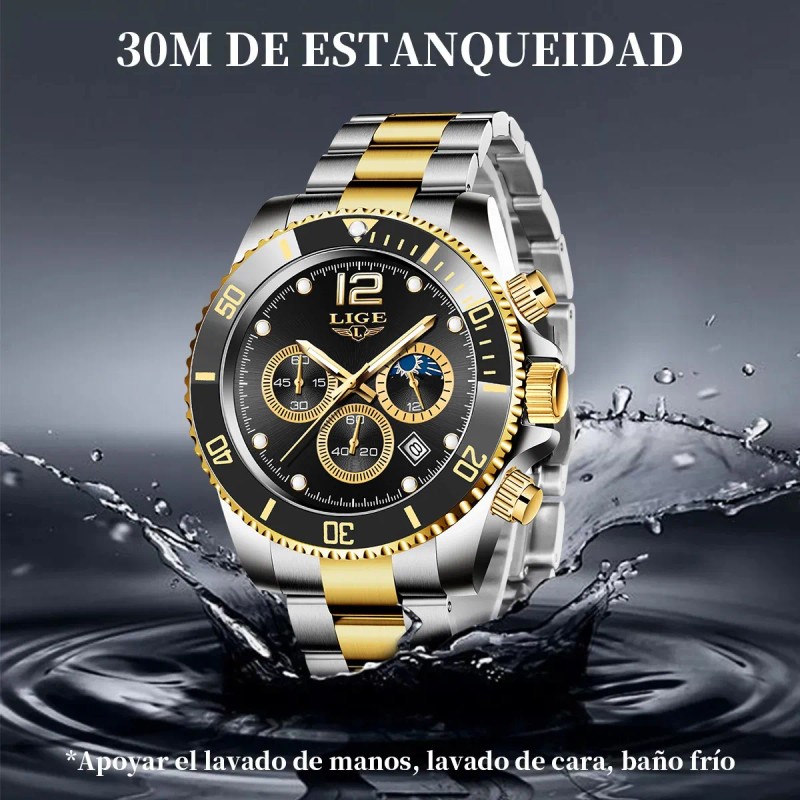 Relojes De Pulsera Cuarzo Hombre Clásico Impermeable Watches