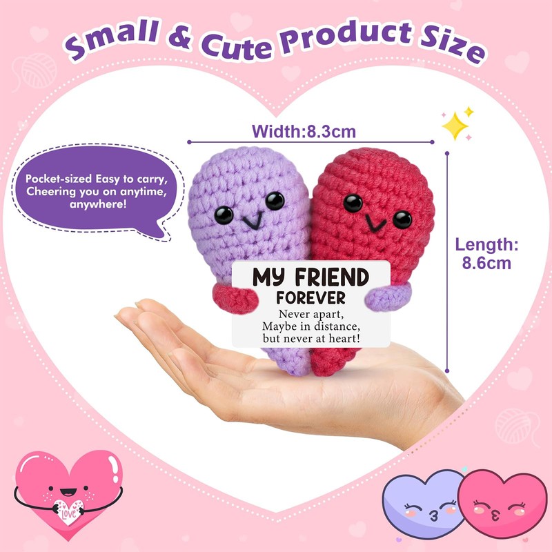 Evadollina Positive Gifts, Gift for Best Friend, Heart Decor, Emotional