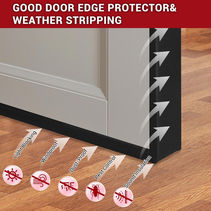 Rubber Edge Trim, Flexible Self-Adhesive U Shaped Peel and Stick