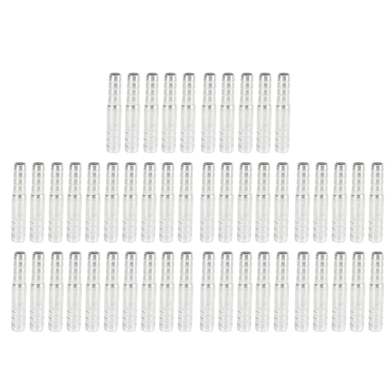 50 Pcs Air Conditioning Hose Barb Fitting Aluminum Pipe Connector