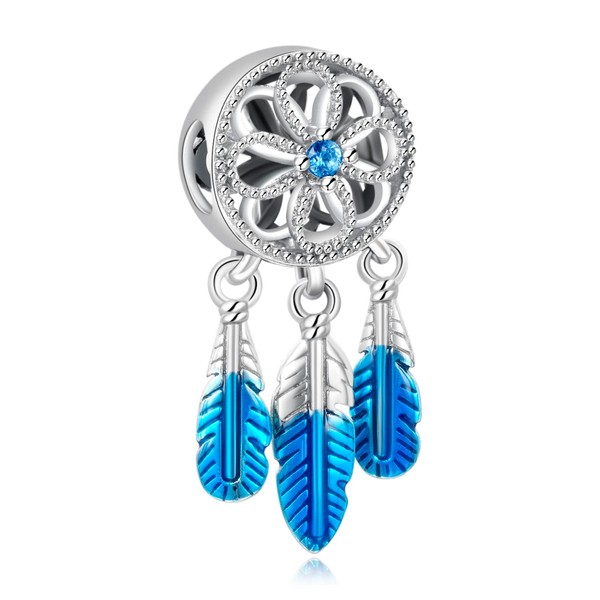 Annmors Summer Charms for Bracelet 925 Sterling Silver, Blue Ocean