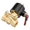 Baomain Pneumatic 1/2 Inch Normally Open 2 Way Brass Electric