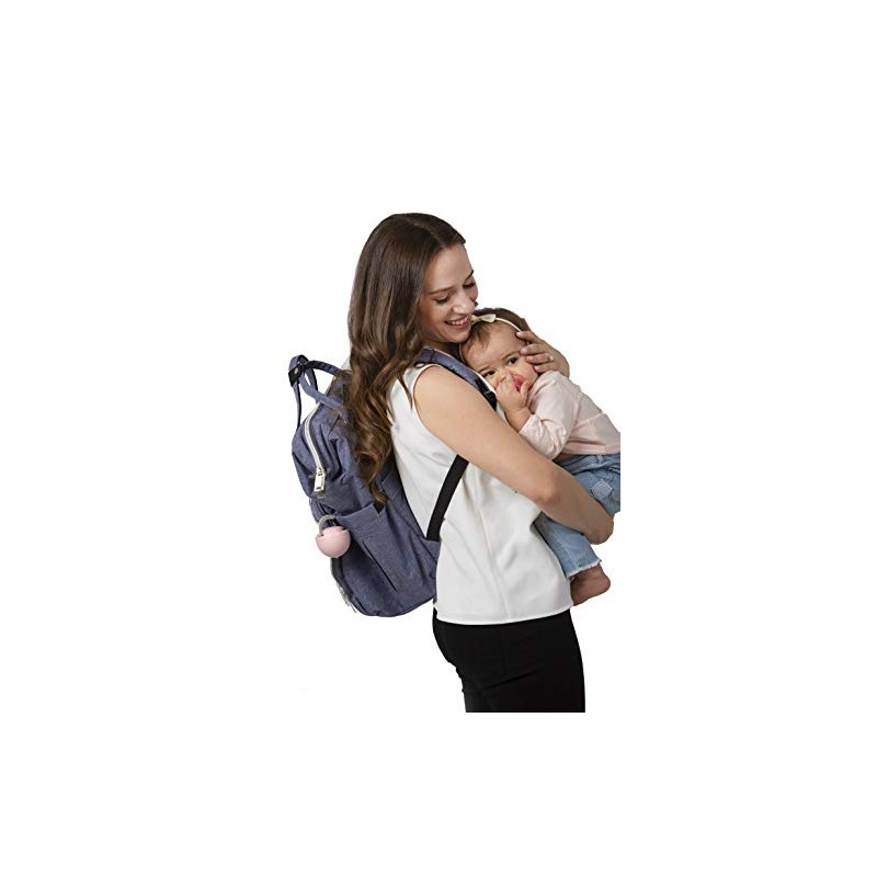 melii Pacifier Pod – Grey & Blue - Pacifier Storage