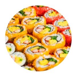 Sushi Japanese Food Picture Furniture Wall Art Wall Art Stickers Bread Lovers Bar Restaurant Cafe Pub Peel and Stick Wall Stickers for Playroom Floor Window Bike Outdoors Vinyl 18in