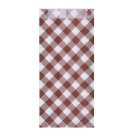 VEPATIM 300 Hot Dog Bags Checked 9 + 2.5 x 20 cm with Side Gussets