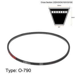 sourcing map O-790 V-belt drive belt, 790 mm, rubber for energy transfer