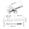uxcell Plunger Latches Spring-loaded Stainless Steel 6mm Dia Head 6mm