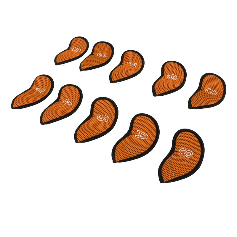 10pcs Golf Iron Covers Set with Numbers Waterproof Golf Head