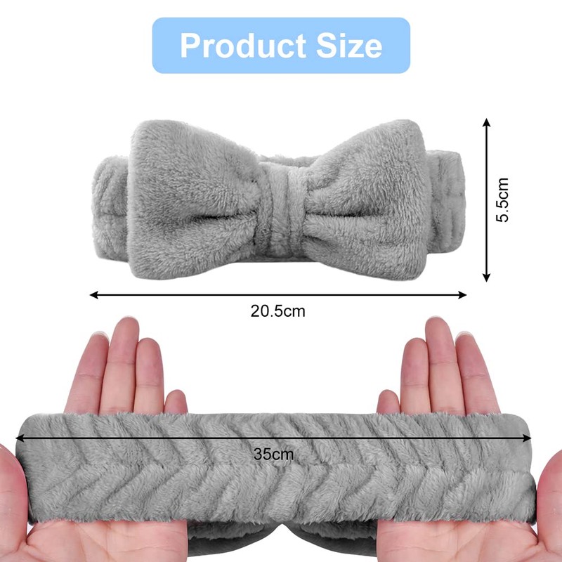 Aomig AOMIG Spa Headbands for Women, Fluffy Headband for Washing