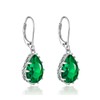 YONVUN Crystal Zircon Drop Dangle Leverback Earrings Teardrop Oval Pear