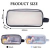 MLPKOI 2 PCS Clear Pencil Case for Exams, Transparent Pencil
