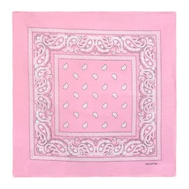 Laciteinterdite Set of 3 Paisley Bandanas for Men and Women, 57 x 57 cm One Size Pink