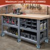 Leveling Casters with Upgraded Ratchet Handle Design,360 Degree Swivel Castor
