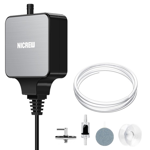 NICREW Nano Silent Max Air Pump for 40-80 L Fish