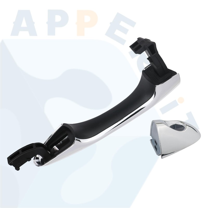 APPERFiT Exterior Door Handle w/Lock Cover End Cap for Front