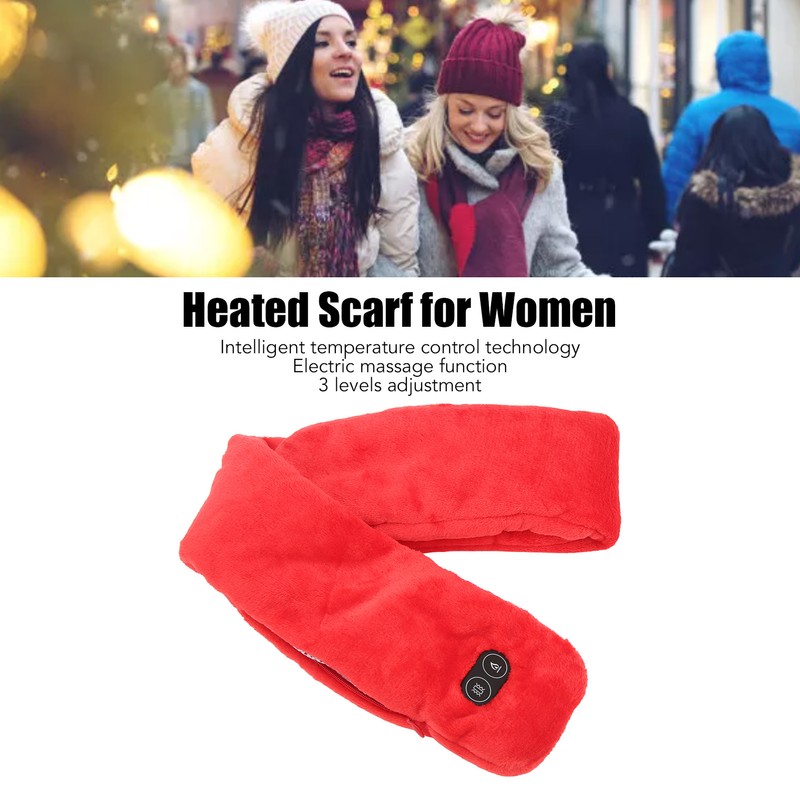Heating Scarf Intelligent Temperature Adjustment USB Massage Function Electric Scarf