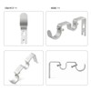 Anndason Heavy Duty Curtain Rod Brackets Double Curtain Rod Brackets