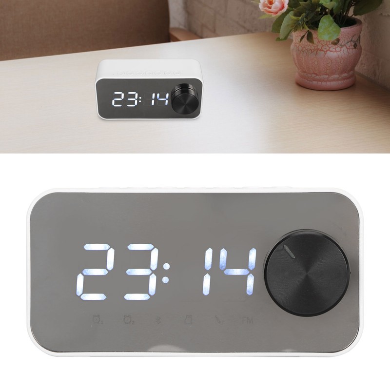 Wireless Bluetooth Speaker Multifunction Noise Cancelling Temperature Display Voice Broadcast