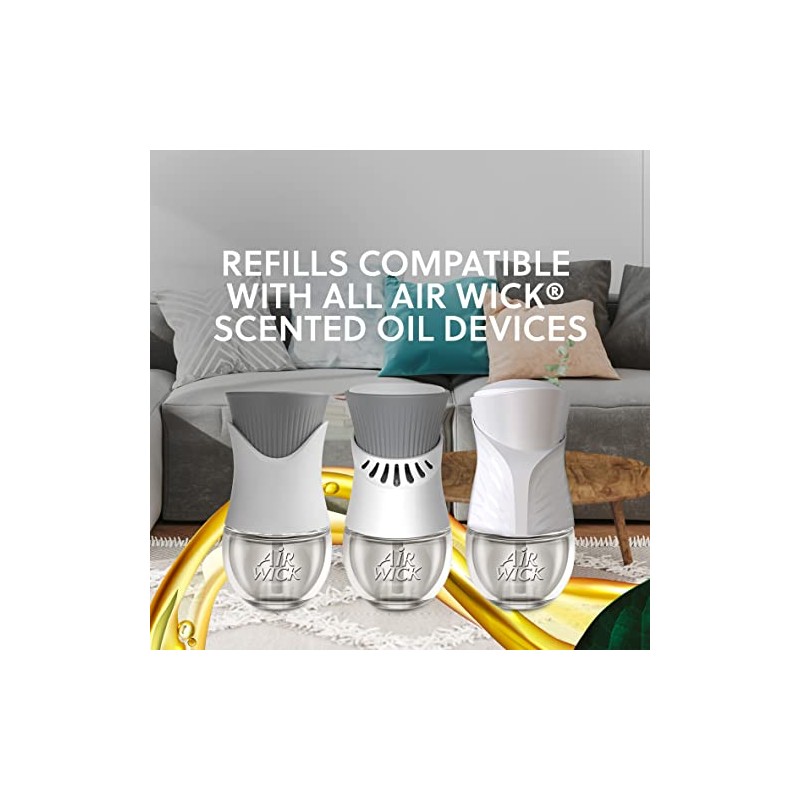 Air Wick Aromatizante de Ambiente Continuo, Fresh Waters, 5 repuestos