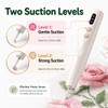 Electric Diamond Art Pen with Light, Dual-Speed Vacuum Tool (Beige)