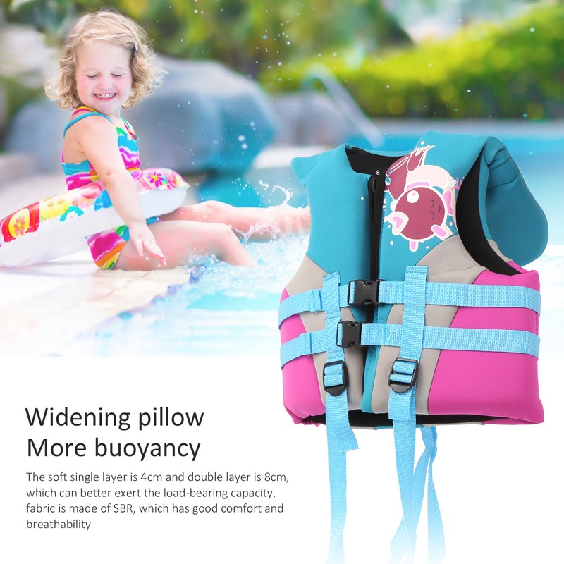 Children Swimming Life Jacket Buoyancy Adjustable Safety Vest Flotation Swimming