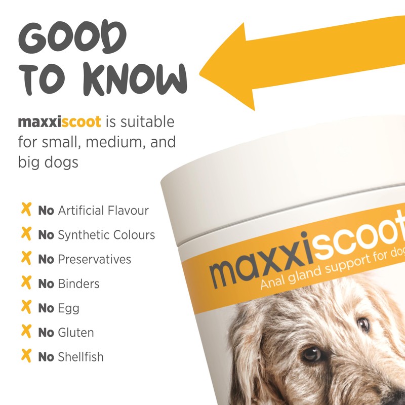 maxxipaws maxxiscoot Anal Gland & Digestive Health Support for Dogs