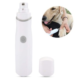 Zerodis Pet Claws Nail Grinder, Electric Battery Operated Pet Nail Trimmer Clippers Portable Dog Grooming Grinding Tool for Pet Dogs Cats (Grey)