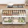 Expandable Pull Out Cabinet Organizer 13"-20.8", Upgraded 3 Sliding Rails