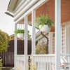 T4U 10 Inch Hanging Planters for Indoor Plants, 2 Pack