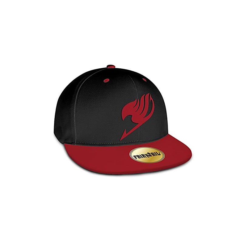 ABYSTYLE Fairy Tail Emblem Snapback Cap - Black & Red,