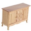 Dollhouse 1:12 Double Door Cabinet Doll House Wooden Furniture Miniature