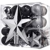 WeRChristmas 42-Piece Shatterproof Baubles Decoration Pack with Tree Topper &