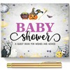 27 Pcs Halloween Baby Shower Guest Book with Sonogram Page
