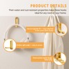 NUTSFLOW 2-Pack Gold Foldable Wall Hooks – Heavy Duty Folding