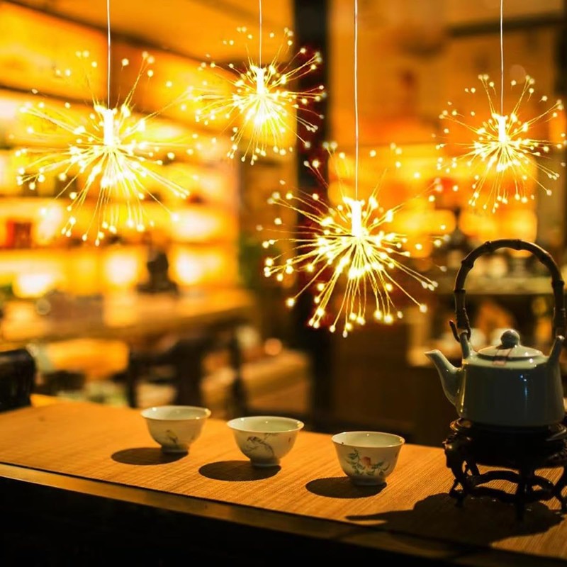 Dreamworth 10 Pcs Total 1000 LED Firework Copper Wire Lights,