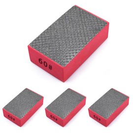 EGOFIX 4pcs Diamond Hand Polishing Pads for Ceramic Tile Glass Grinding,Sanding Blocks Polishing 60#