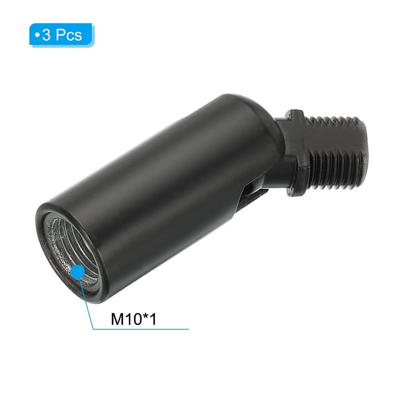 PATIKIL Sloped Ceiling Light Adapter, 3 Pack 180 Degree M10