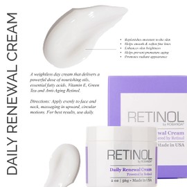 Robanda Retinol Daily Renewal Cream│ Weightless All Day Anti Wrinkle Cream With Retinol For Face and Neck