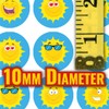 900 Mini Happy Sun 10mm Spot Reward Stickers for Teachers